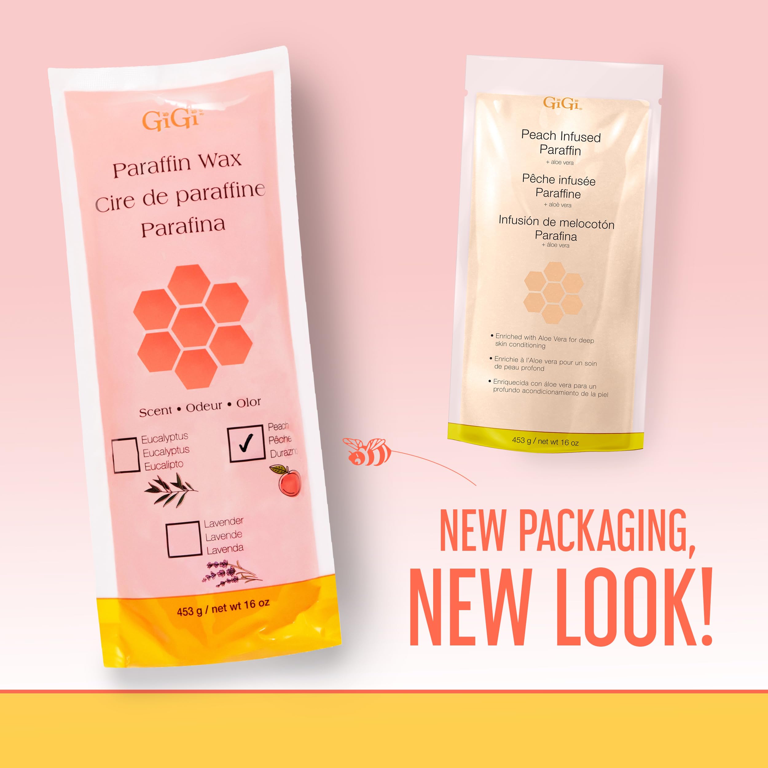 Amazon.com : GIGI Peach Paraffin Wax With Aloe Vera : Paraffin